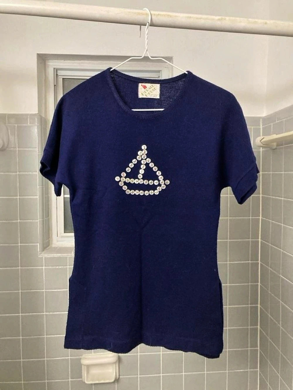 Herald House button sailboat blouse